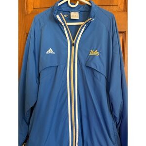 Adidas UCLA Bruins Embroidered Track Jacket Mens XXL Blue Full-Zip Athleisure